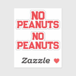 GEEN PINDA'S STICKER