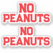 GEEN PINDA'S STICKER (Voorkant)