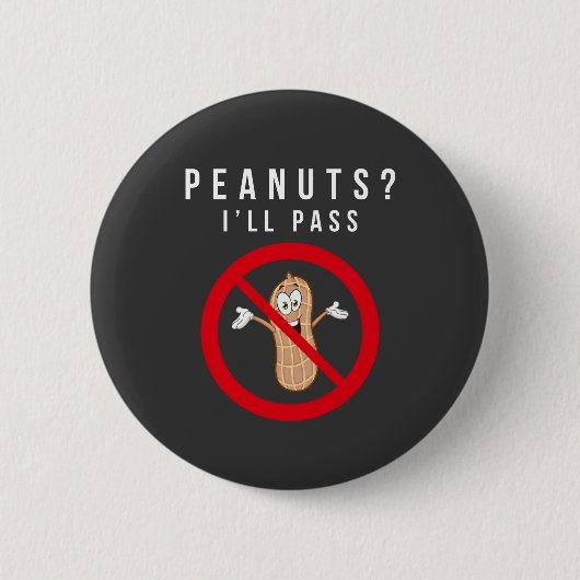 Geen pinda's toegestaan Button (Voorkant)