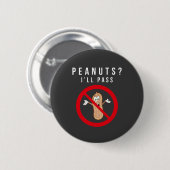 Geen pinda's toegestaan Button (Voorkant /achterkant)