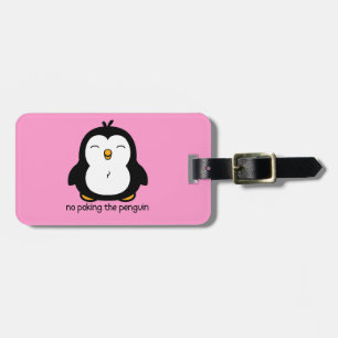 Geen pinguïn bagagelabel