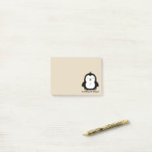Geen pinguïn beige post-it® notes (Op bureau)
