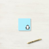 Geen pinguïn | Blauw Post-it® Notes (Op bureau)