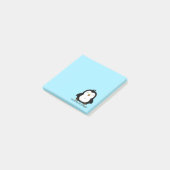 Geen pinguïn | Blauw Post-it® Notes (Schuin)