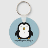 Geen pinguïn BLUE Sleutelhanger (Voorkant)
