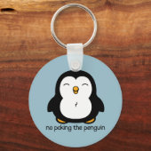 Geen pinguïn BLUE Sleutelhanger (Voorkant)