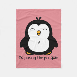 Geen pinguïn fleece deken