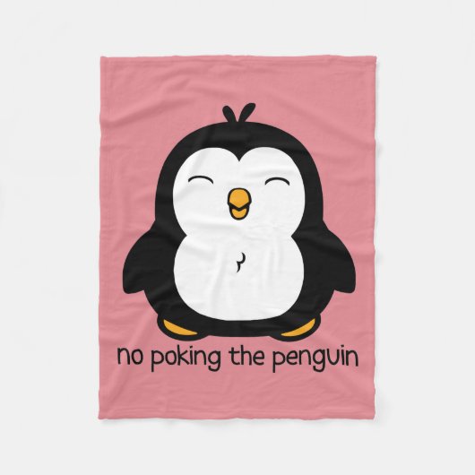 Geen pinguïn fleece deken (Voorkant)