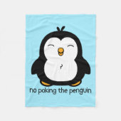 Geen pinguïn fleece deken (Voorkant)