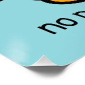 Geen pinguïn-geluid perfect poster (Hoek)