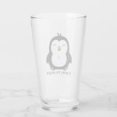 Geen pinguïn glas (Achterkant)