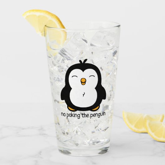 Geen pinguïn glas (Voorkant ijs)