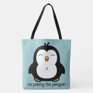 Geen pinguïn-ontwerp maken tote bag