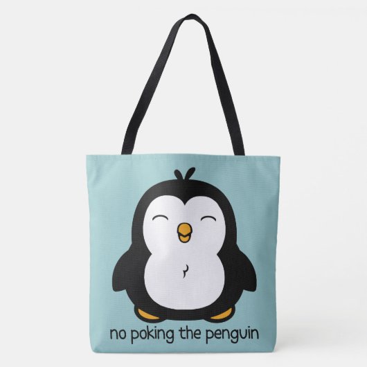 Geen pinguïn-ontwerp maken tote bag (Voorkant)