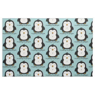 Geen pinguïn patroon plaatsen stof