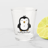 Geen pinguïn shot glas (Voorkant)