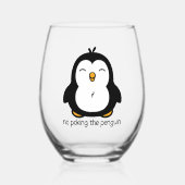 Geen pinguïn wijnglas zonder voet (Voorkant)