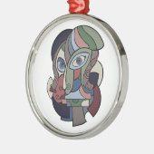 Geen pion metalen ornament (Links)