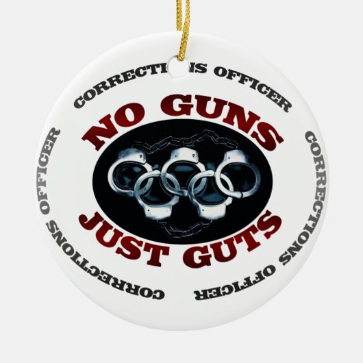Geen Pistolen, alleen een gast Keramisch Ornament (Voorkant)