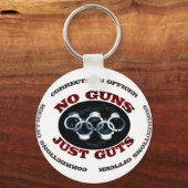 Geen Pistolen, alleen een gast Sleutelhanger (Voorkant)