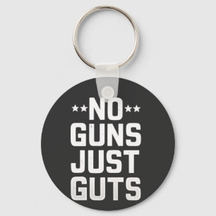Geen Pistolen Alleen Guts Corrections Officer Sleutelhanger