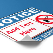 Geen Pistolen op gebouwen, voeg tekst toe, teken Poster (Hoek)