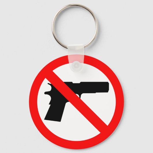 Geen Pistolen tegen Pistool Sleutelhanger (Voorkant)