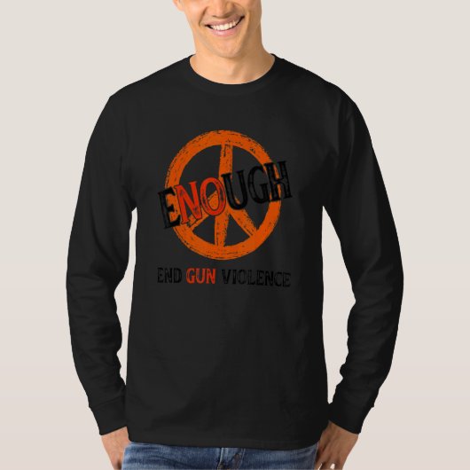 Geen Pistool Bewustmakingsdag Draag Sinaasappel ge T-shirt (Voorkant)