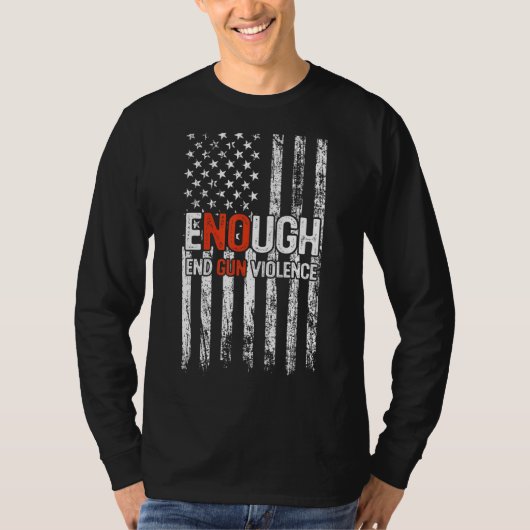 Geen Pistool Bewustmakingsdag Draag Sinaasappel ge T-shirt (Voorkant)