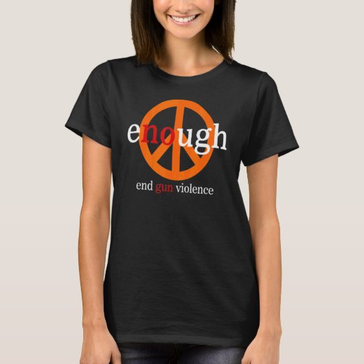 Geen Pistool Bewustmakingsdag Draag Sinaasappel ge T-shirt (Voorkant)
