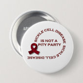 Geen Pity Party hier Ronde Button 7,6 Cm (Voorkant /achterkant)