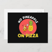 Geen pizza met ananas briefkaart (Voorkant / Achterkant)