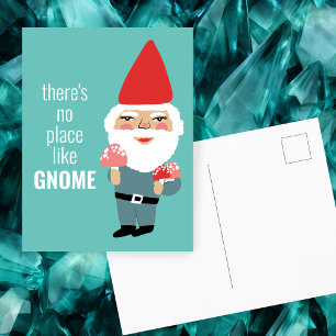 GEEN PLAATS ALS GNOME Cute Mushrooms Elf Colorful Briefkaart