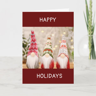 GEEN PLAATS ALS "GNOME" VOOR DE FEESTDAGEN-HOLIDAI FEESTDAGEN KAART