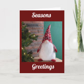 GEEN PLAATS ALS "GNOME" VOOR DE FEESTDAGEN KAART (Voorkant)