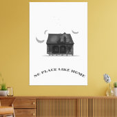 Geen Plaats Als Thuis Canvas Afdruk (Insitu (Woonkamer))