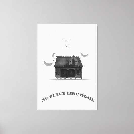 Geen Plaats Als Thuis Canvas Afdruk (Voorkant)