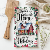 Geen Plaats Als Thuis Met Kerstmis Theedoek
