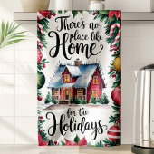 Geen Plaats Als Thuis Met Kerstmis Theedoek
