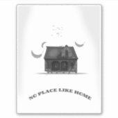 Geen Plaats Als Thuis Sticker (Voorkant)