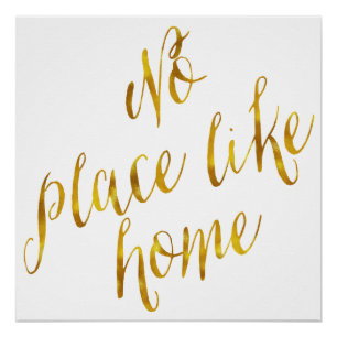 Geen plaats als thuisprijsopgave voor Gold Foil me Poster
