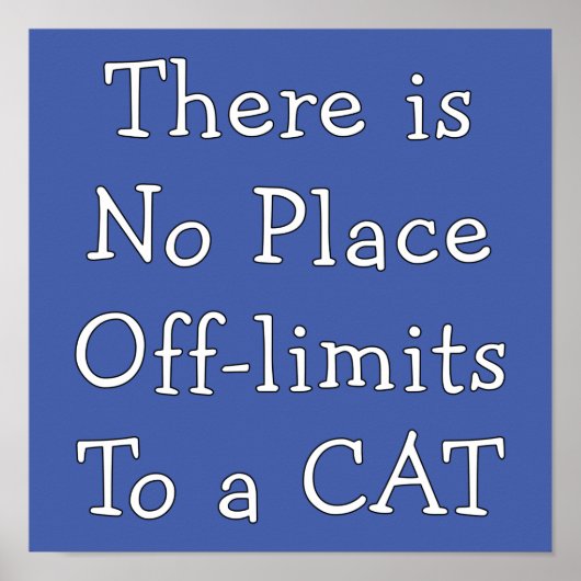 Geen Plaats Off-Limits naar een CAT Poster (Voorkant)