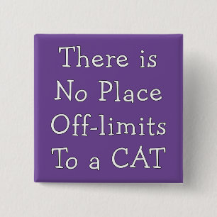 Geen Plaats Off-Limits naar een CAT Vierkante Button 5,1 Cm