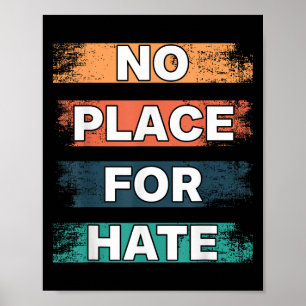 Geen Plaats Voor Haat. Vredesverklaring Geen Haat. Poster