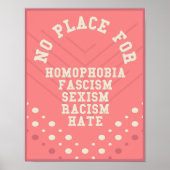 Geen plaats voor homofobieprijsopgave poster (Voorkant)