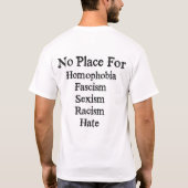 Geen plaats voor... T-shirt (Achterkant)