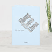 "Geen plaats voor u" Kerst Kaart (Achterkant)