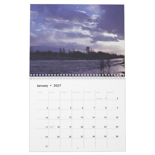Geen plaats zoals Arizona Calendar Kalender (Jan 2027)