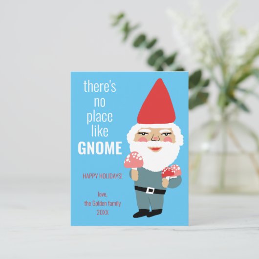 GEEN PLAATS ZOALS GNOME Schattigee Paddenstoelen C Briefkaart (Staand voorkant)