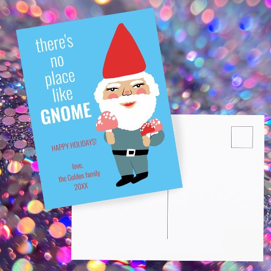 GEEN PLAATS ZOALS GNOME Schattigee Paddenstoelen C Briefkaart